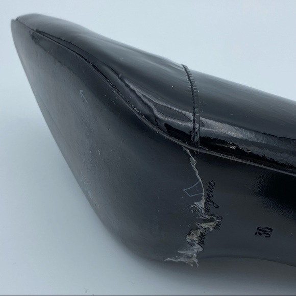 💗Robert Clergerie x Self-Portrait Patent Leather Bow Accent Boots - Picture 6 of 8